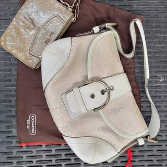 Coach purse and wristlet selling together or separately Purse with cover bag - Picture 1 of 5